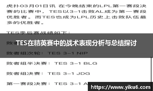 TES在精英赛中的战术表现分析与总结探讨